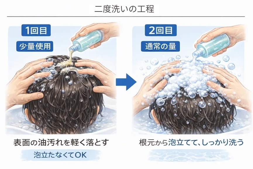 二度洗いの手順ガイド