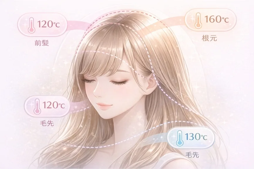 温度別ヘアカラーガイド 温度別ヘアカラーガイド