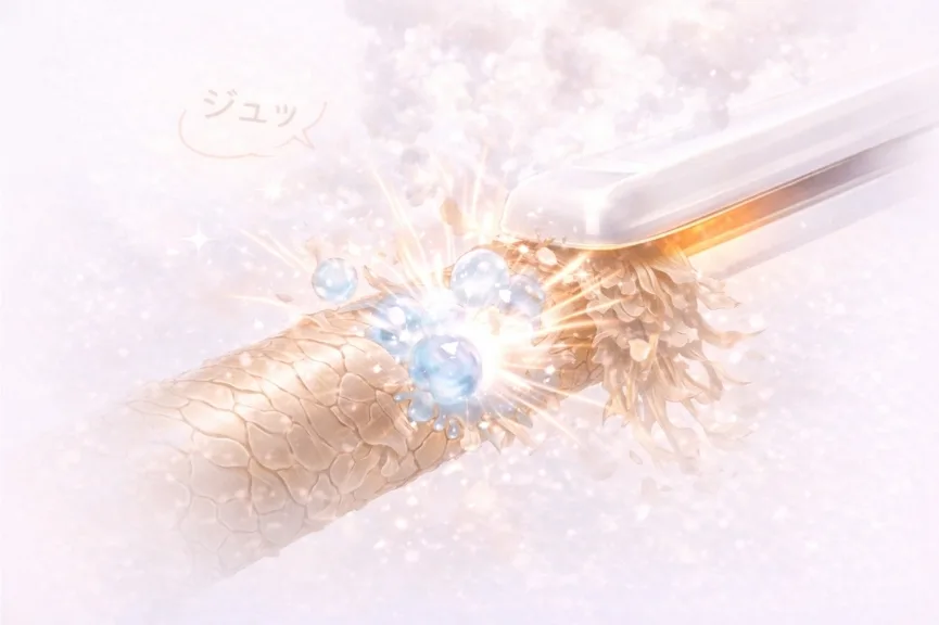 蒸気爆発する髪の毛 蒸気爆発する髪の毛